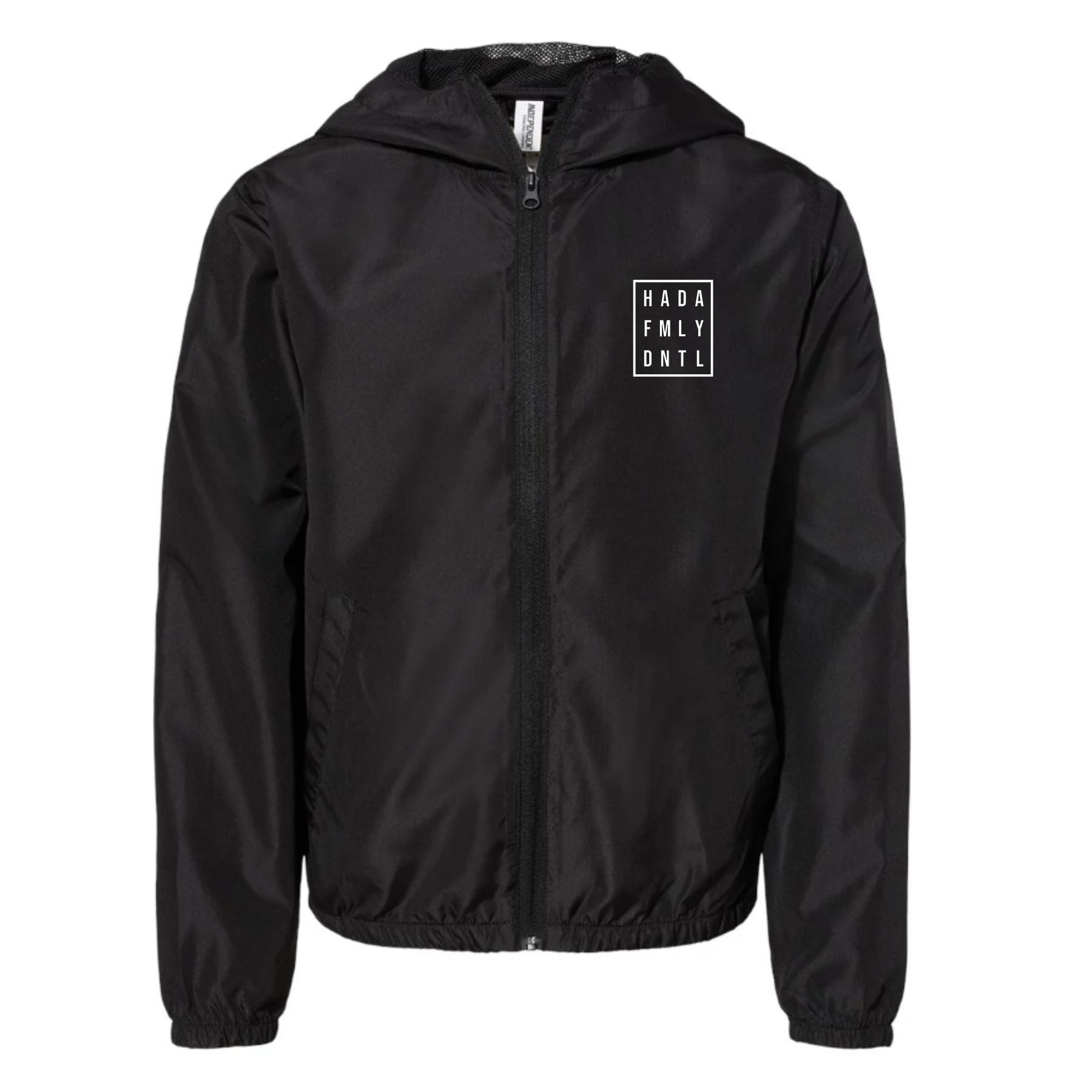 Kids Black Nylon Jacket