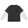 Faded Black Long-Sleeve Double Tee