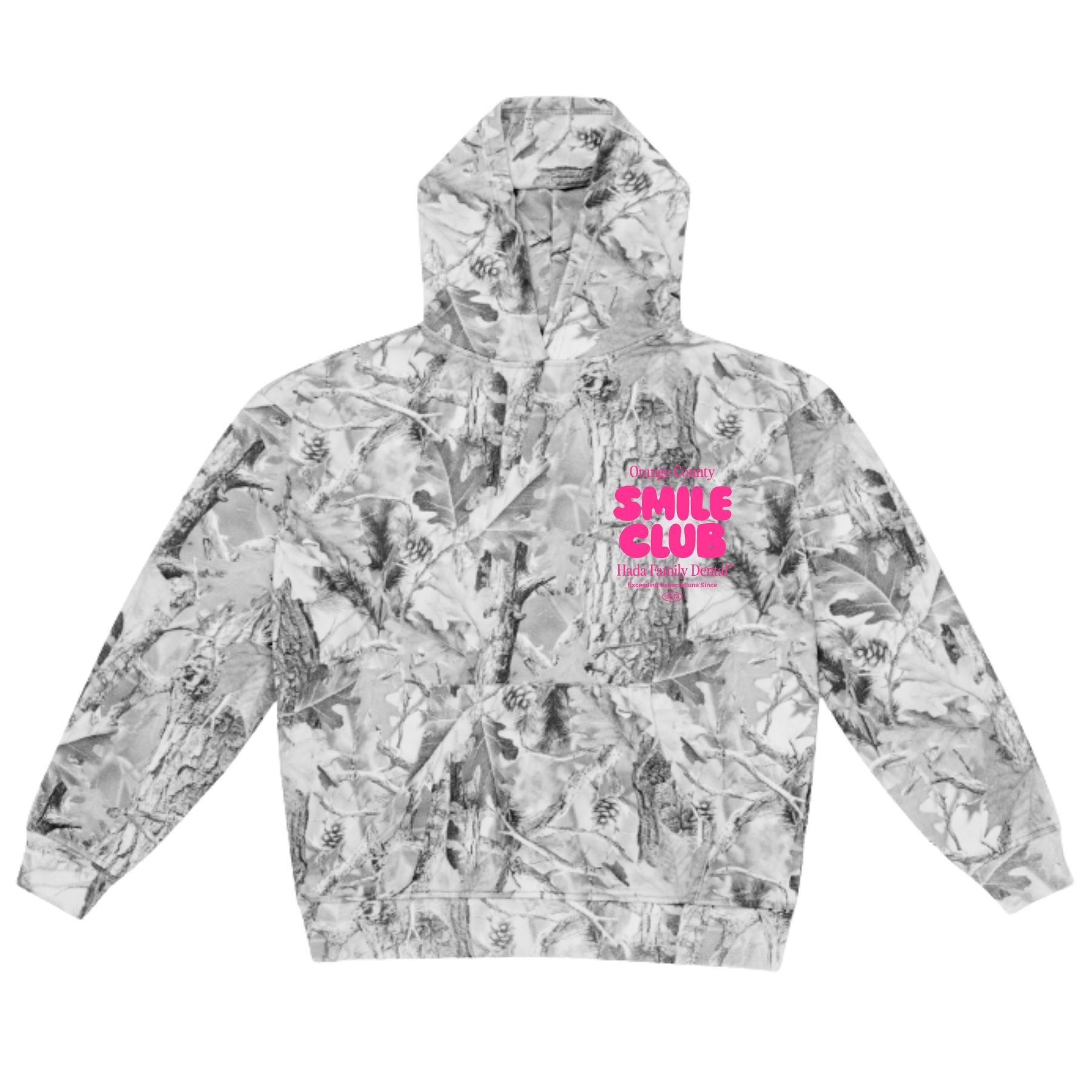 Hot Pink Gray Camo Hoodie