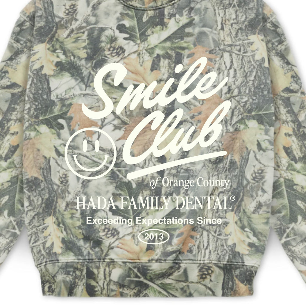 Cream Camo Crewneck