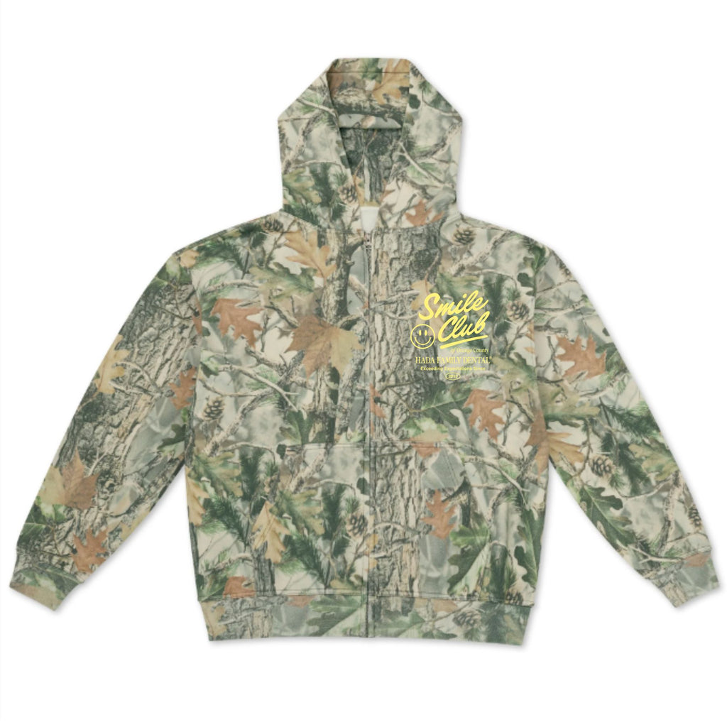 Yellow Tree Camo Zip Up