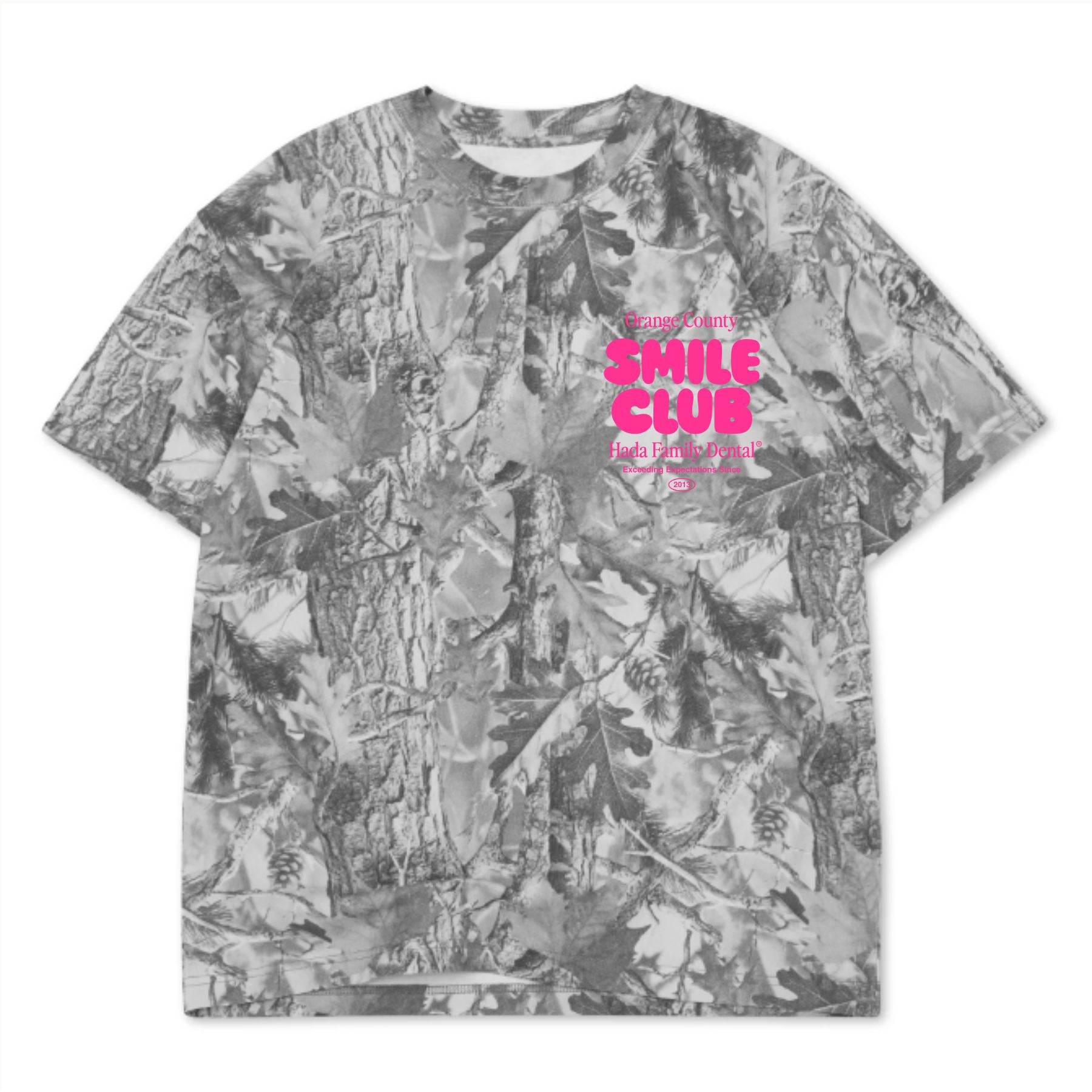 Hot Pink Gray Camo Tee