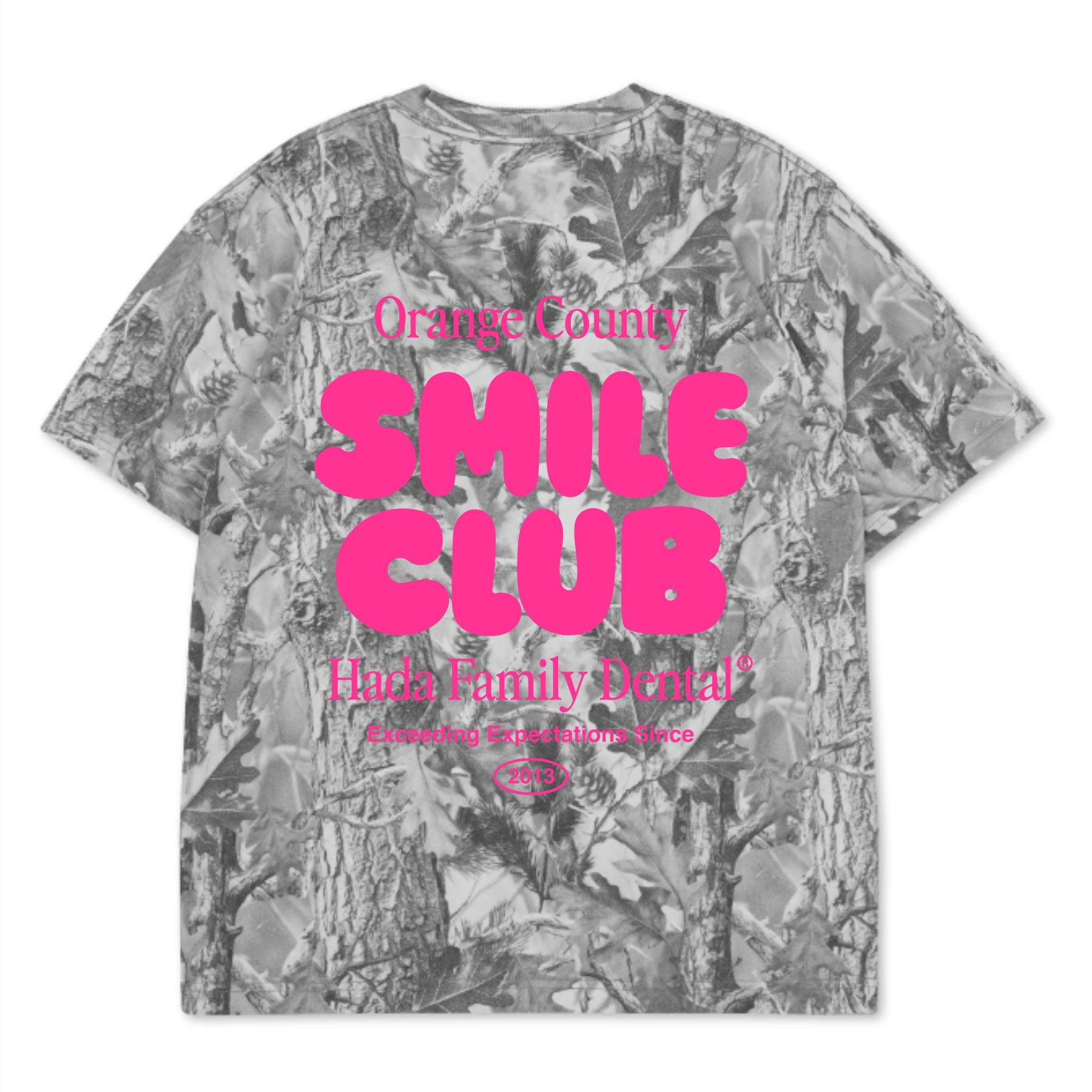 Hot Pink Gray Camo Tee