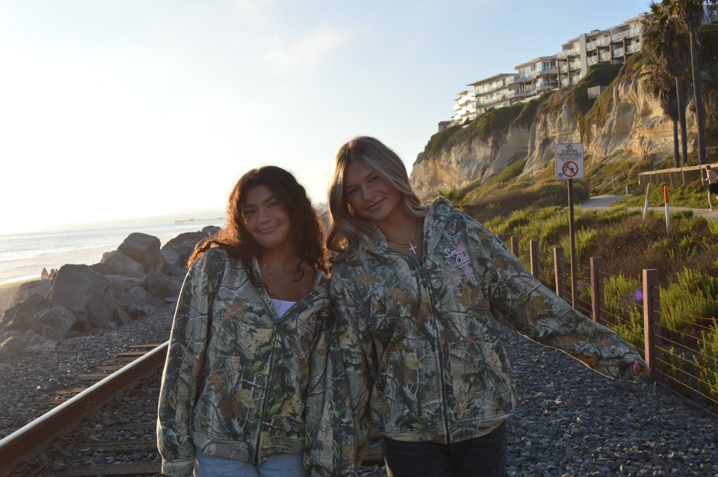 Pink Tree Camo Zip Up