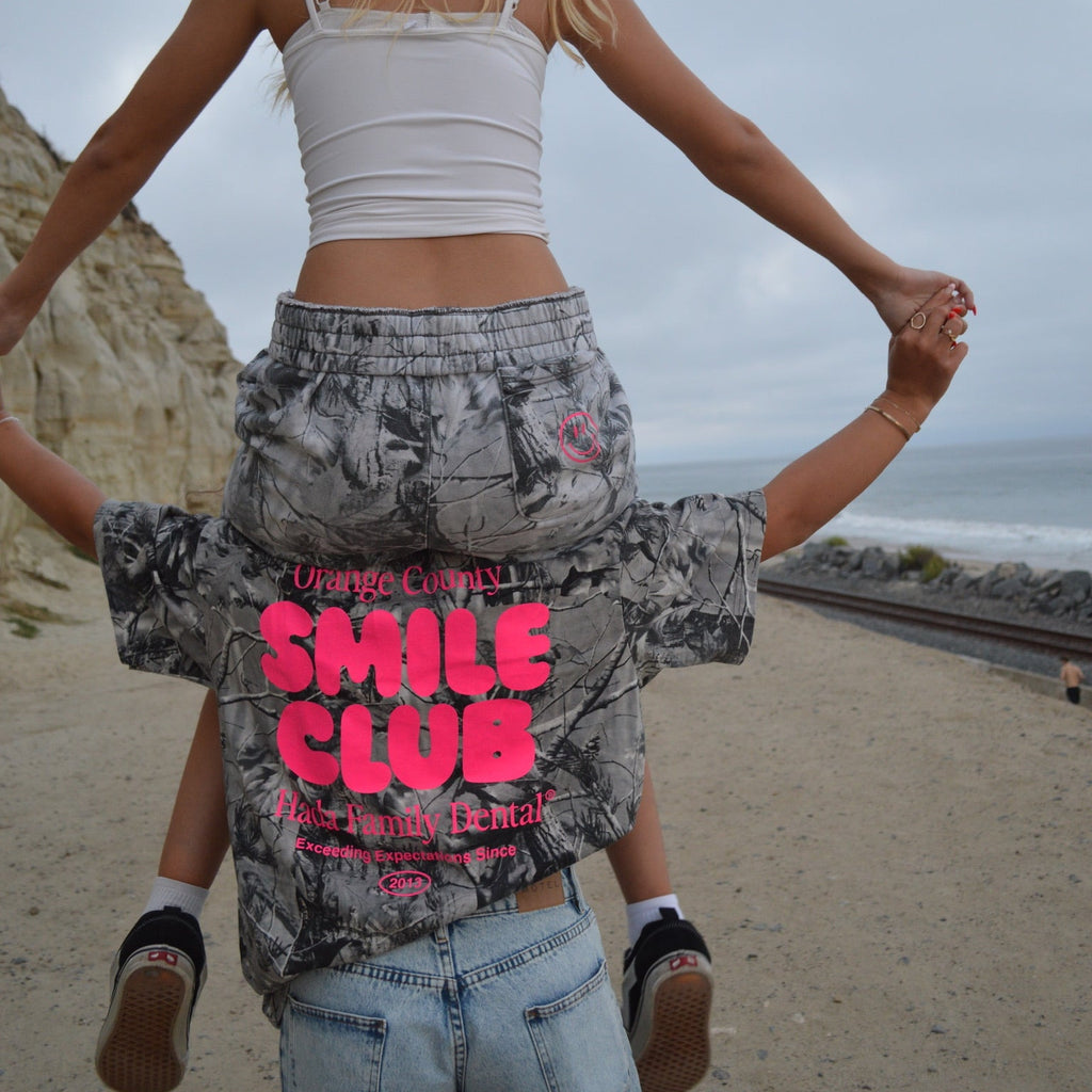 Hot Pink Gray Camo Tee