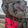 Hot Pink Gray Camo Sweatshorts