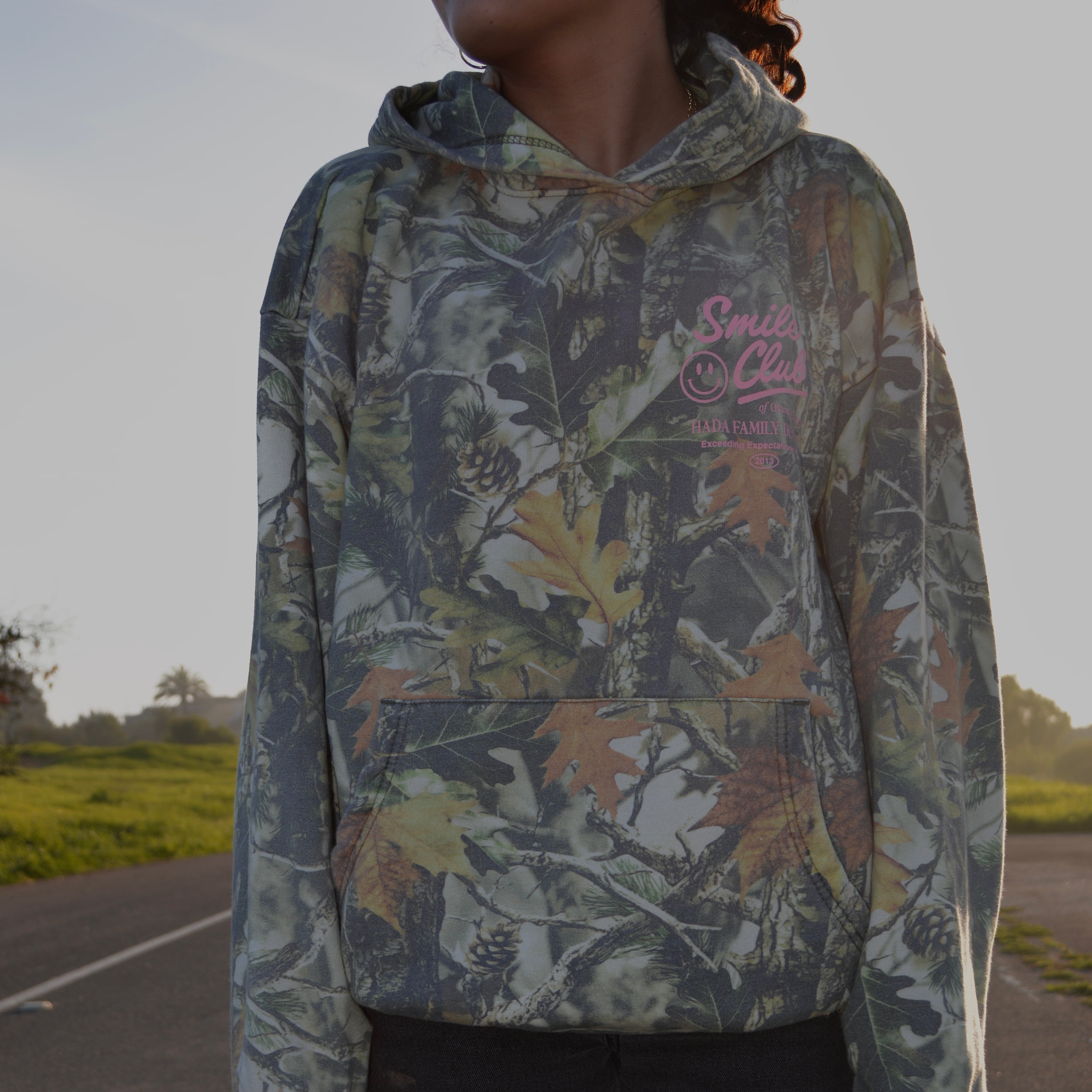 Pink Tree Camo Hoodie