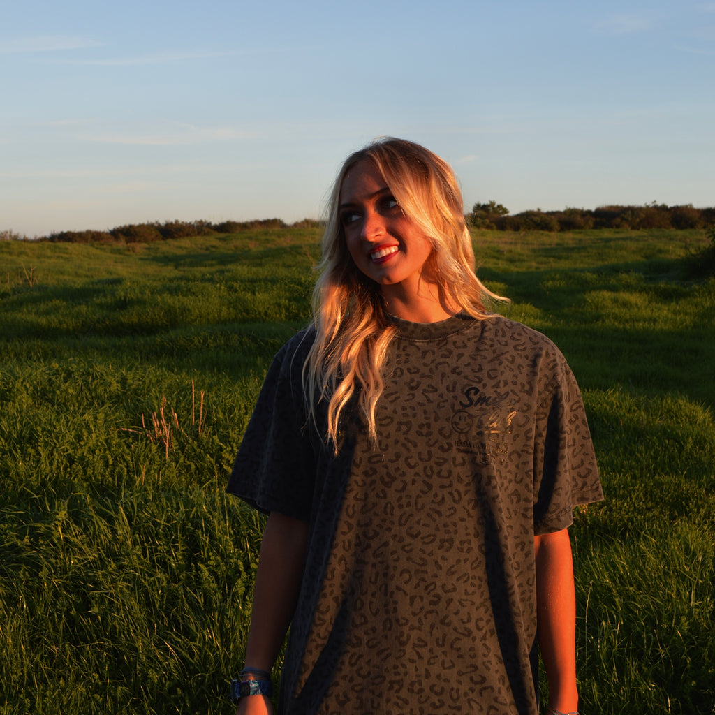 Black Leopard Tee